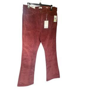 NWT Kensie Corduroy High Rise Boot Cut Jeans Dusty Rose 14/32